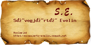 Sövegjártó Evelin névjegykártya